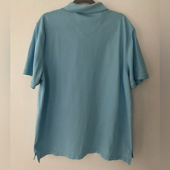 Izod Men’s Polo Size XXL Lt Blue ButtonDown Shirt Sleeve Reg Fit Button Closure - Picture 3 of 6